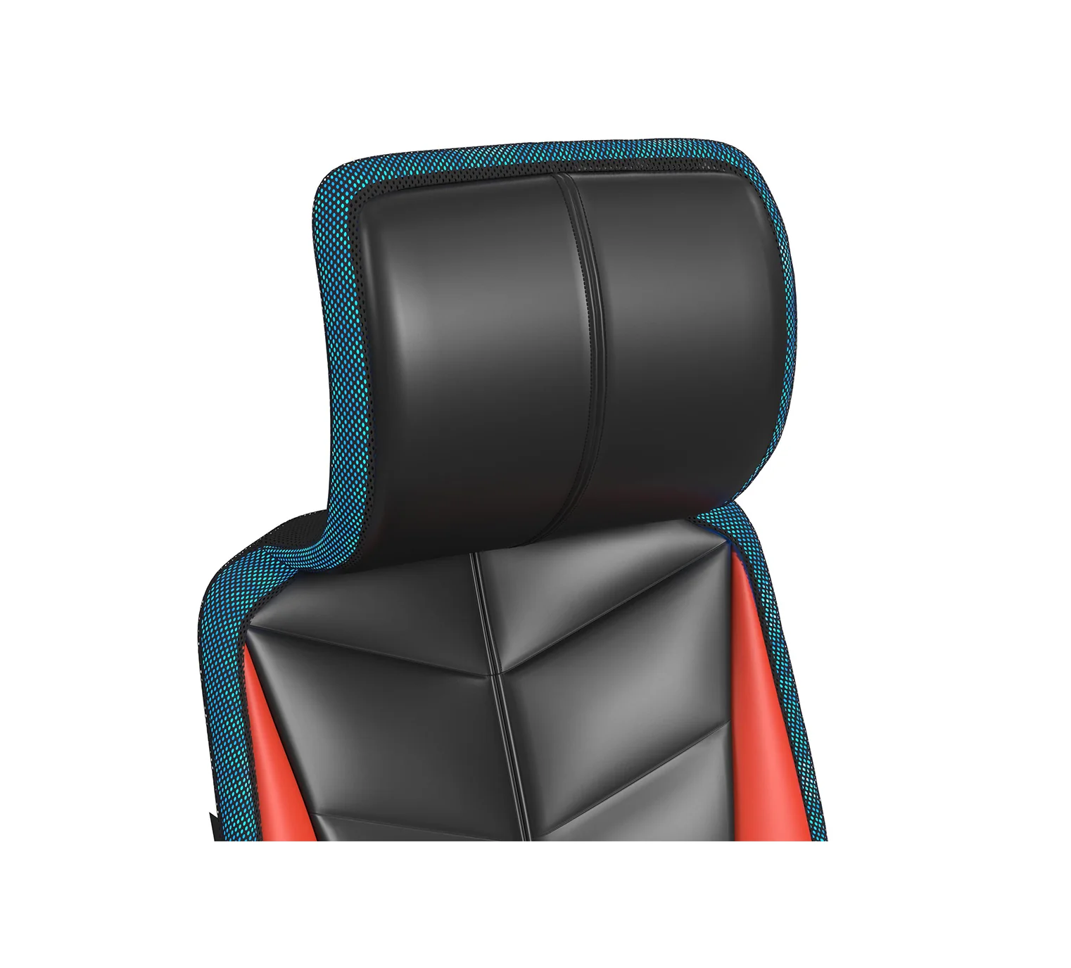 Rollins Gaming Chair with LED and Speaker - Black and Red - Image 4